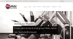 Desktop Screenshot of absolutepilates.net